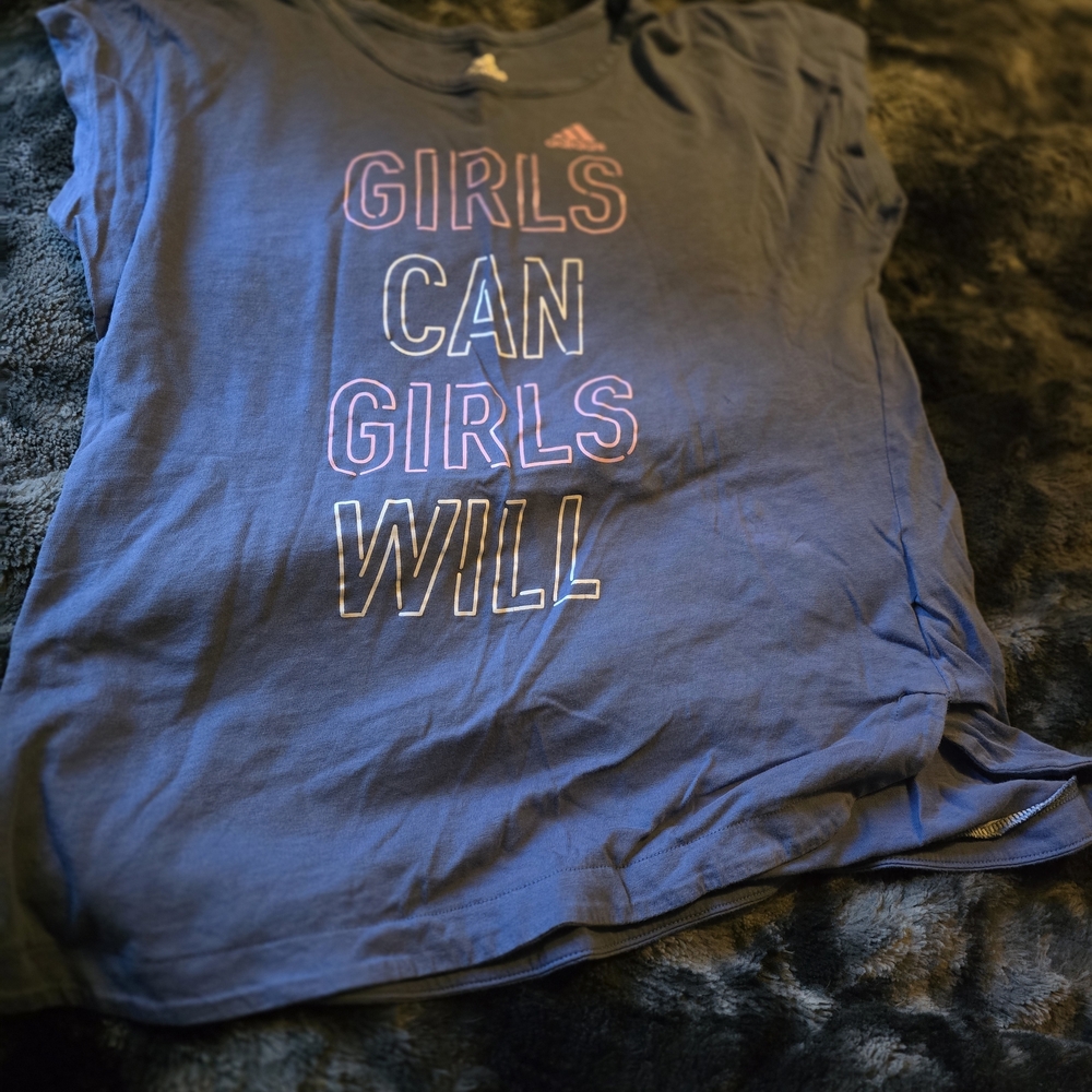 Adidas Kids Navy Graphic Tee